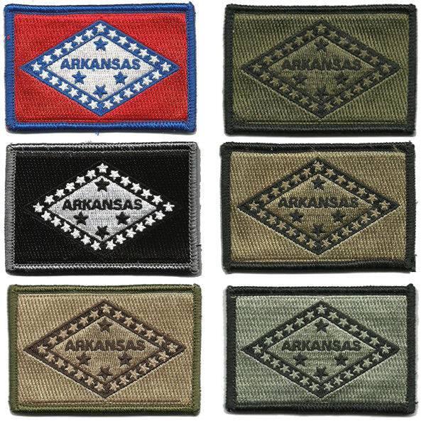 2 Pieces state Tactical Morale Patch with Backing Multitan Black