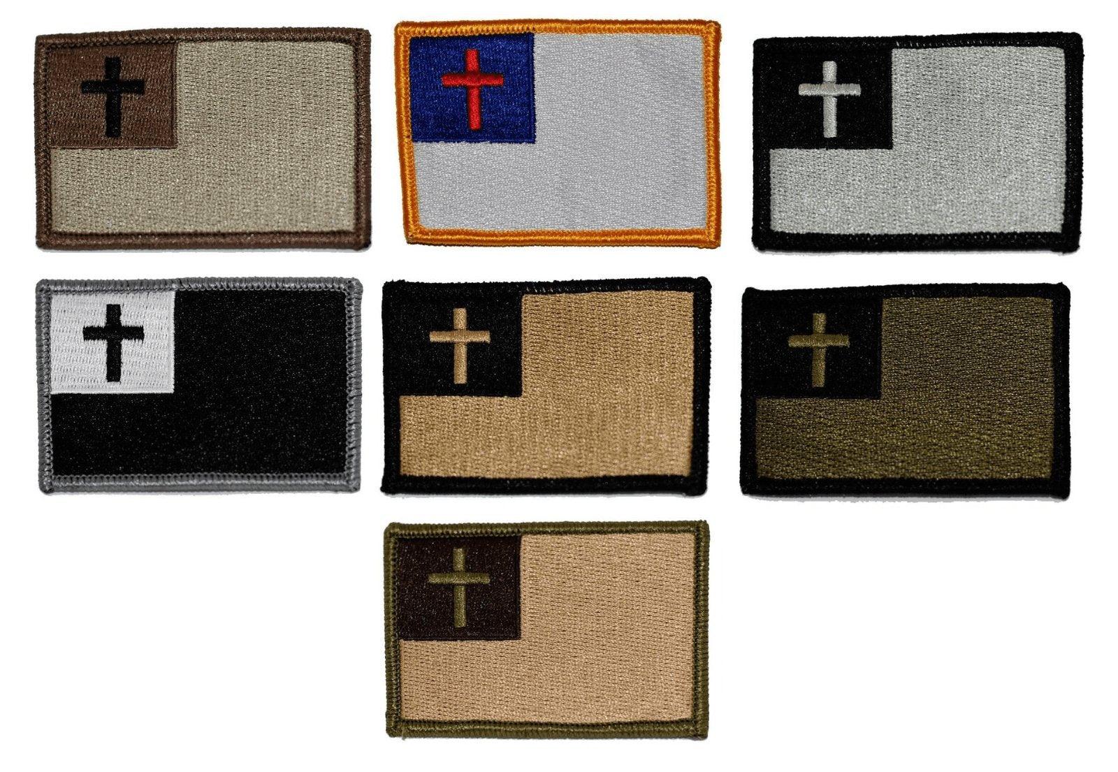 Christian Cross Patch Christian Flag Patch Embroidered Tactical Morale  Patches Military Flag Emblem Badge Hook & Loop - AliExpress