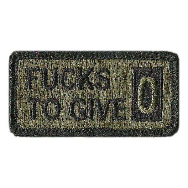 BuckUp Tactical Morale Patch Hook Fucks fuck TO GIVE F Word funny Patches  2x1