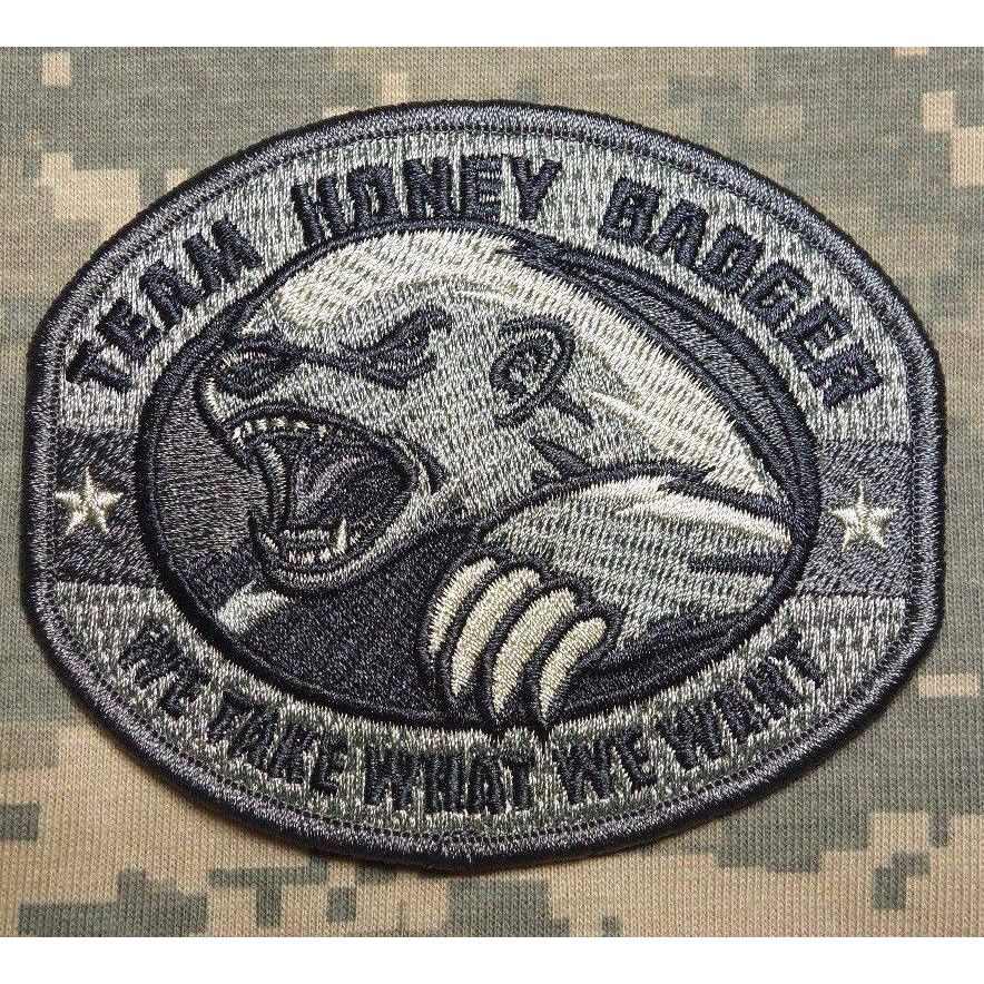 BuckUp Tactical Morale Patch Hook Honey Badger Patches 3.25" BuckUp
