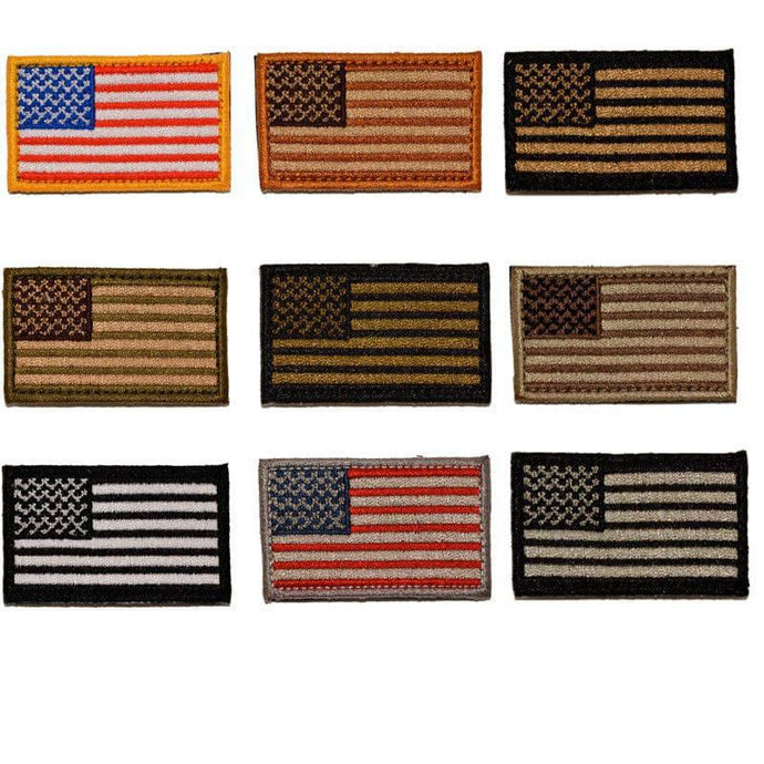 BuckUp Tactical Morale Patch Hook MINI USA US Flag Forward Facing Patches 2x1