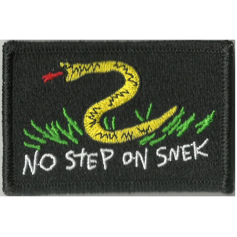 Antrix 2 Pcs Tactical No Step On Snek Emblem Military Morale Patch Hook &  Loop Patches for Backpacks Caps Hats Bags Military
