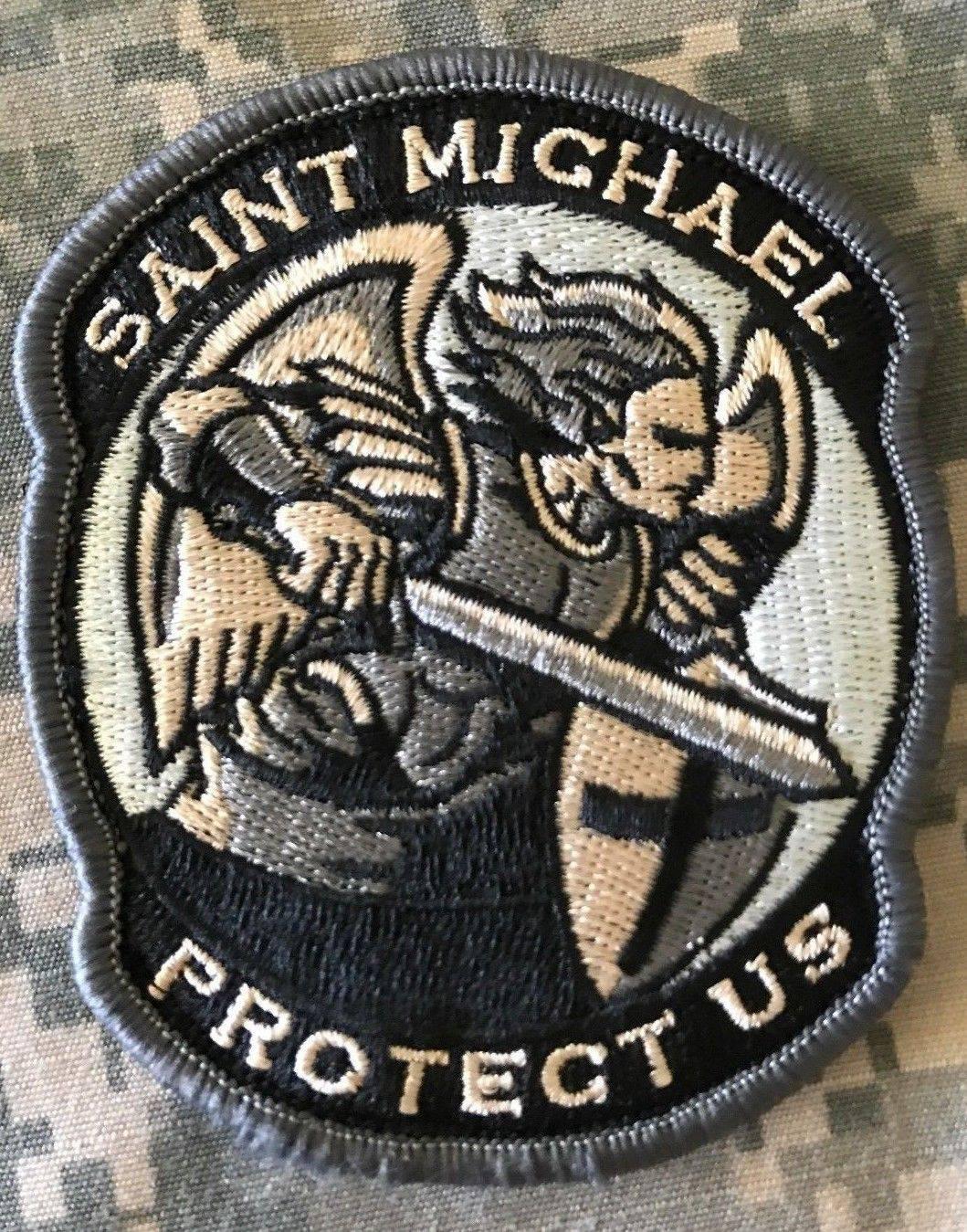 Saint Michael Black Patch - Tactical Accessory