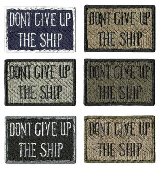 Don't Give Up The Ship Patches 3x2