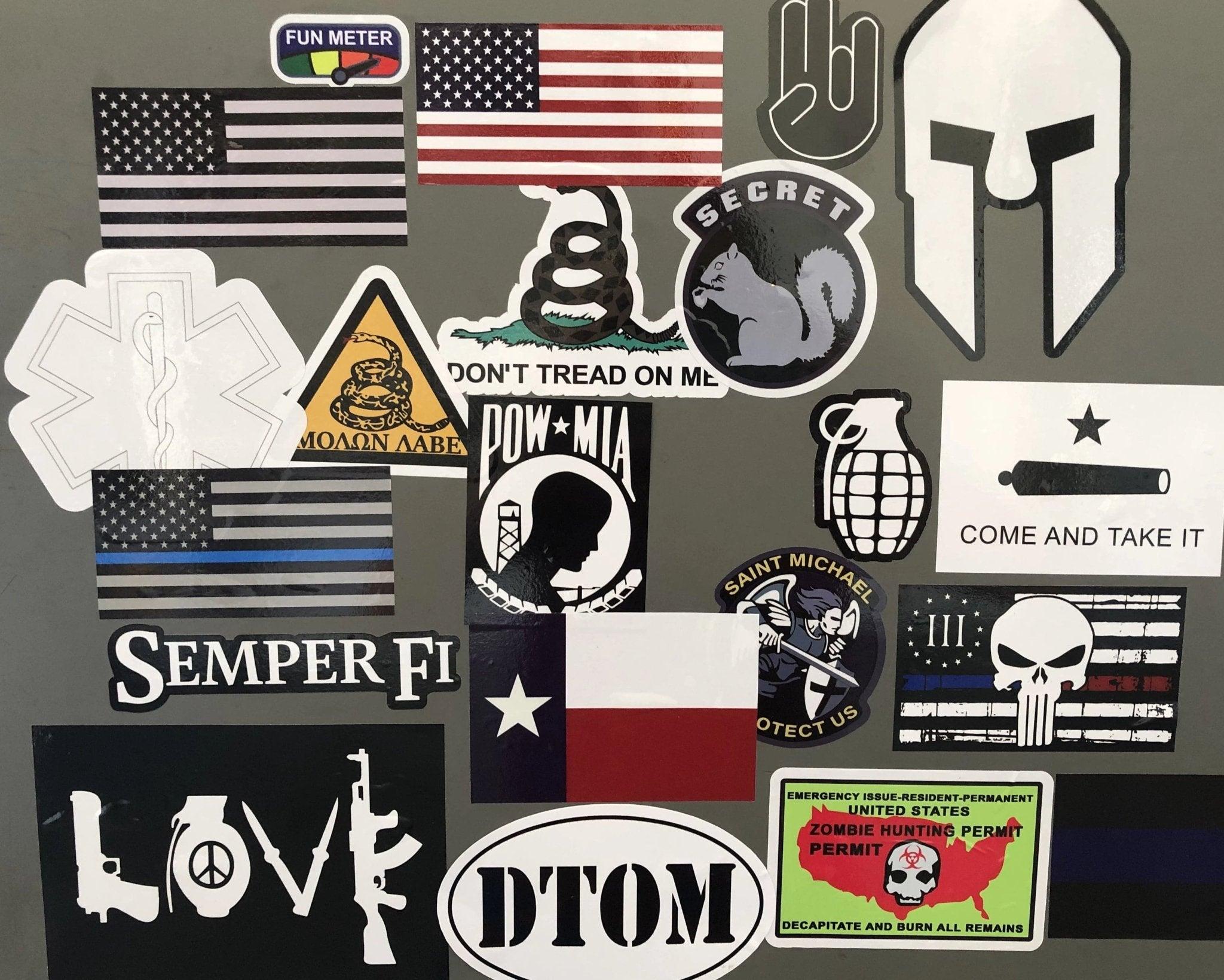 patches and decals at wholesale prices 1$ Dollar Decals Limited Time - 20+  Designs - You Choose - dont tread on me Always Free Shipping