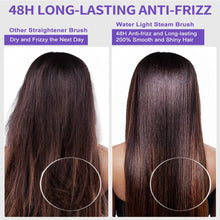 Hair Straightener Brush, Ionic Plus Steam Straightening Brush For