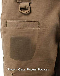 LAPG Men'S Operator Elastic Waistband Tactical Shorts, Durable Ripstop Workout, Outdoor Men'S Shorts, Cargo Shorts for Men