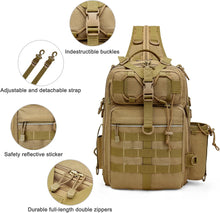Fishing Tackle Storage Bag Outdoor Shoulder Backpack with Rod Holder Tactical Sling Bag