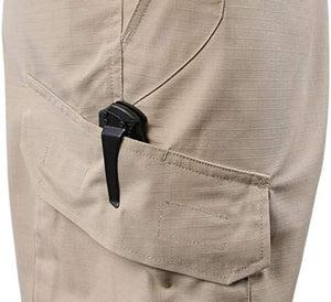 LAPG Men'S Operator Elastic Waistband Tactical Shorts, Durable Ripstop Workout, Outdoor Men'S Shorts, Cargo Shorts for Men