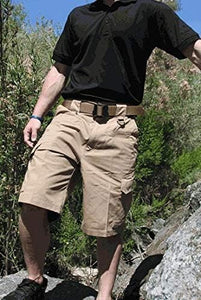 LAPG Men'S Operator Elastic Waistband Tactical Shorts, Durable Ripstop Workout, Outdoor Men'S Shorts, Cargo Shorts for Men