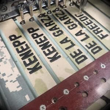 Custom 2 Piece 3-Color OCP Name Tape with Hook Fastener