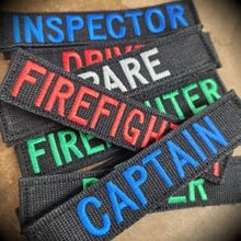 Custom Ripstop Name Tape with Hook Fastener - Black
