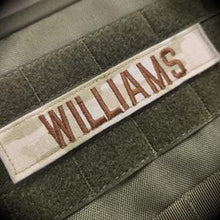 Custom 1 Piece USAF 3-Color OCP Name Tape with Hook Fastener