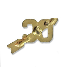 SHOP AWARDS AND GIFTS Gold Service Bar Chenille Lapel Pin, Sports Team Varsity Letterman Jacket Achievement Recognition, 1-1/4 Inch, Pack of 20