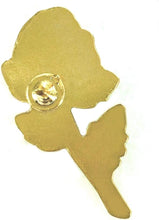 SHOP AWARDS AND GIFTS Pink Rose Flower Enamel Metal Lapel Pin, Retro Pins for Clothes, Bulk Pack of 12, Poly Bagged, 1 x 1/2 Inch