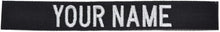 Custom Nylon/Cotton Webbing Sew On Name Tape - Black