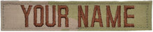 Custom 1 Piece USAF 3-Color OCP Name Tape with Hook Fastener