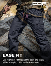 Men'S Tactical Pants, Water Resistant Ripstop Cargo Pants, Lightweight EDC Work Hiking Pants, Outdoor Apparel