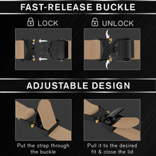 TECEUM Tactical Belt – Coyote B1 L – Heavy-Duty Military, Work, Hiking,Rigger, Utility, EDC Men’s Belts – Quick-Release – Nylon Web