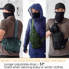 TECEUM Tactical Compact Sling Bag – CCW for Everyday – 10+ Styles – Shoulder EDC Crossbody Bag for Concealed Carry of Handgun