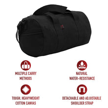 Rothco Heavy-Duty Canvas Shoulder Duffle Bag - Rugged Travel Gym Gear Equipment Bag