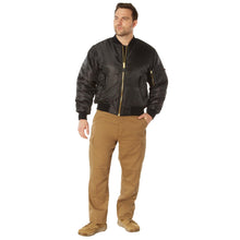 Rothco MA-1 Flight Jacket – Iconic Bomber Style Cold Weather Coat Windbreaker