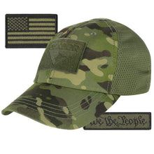 We The People & USA Tactical Patch with Condor Operator Cap - Tan Mesh