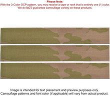 Custom 3 Piece 3-Color OCP Name Tape with Hook Fastener…