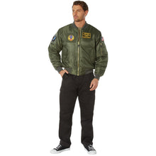 Rothco Flight Jacket with Patches - Classic Cold Weather Bomber Jacket with Morale Patches Included