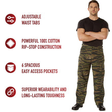 Rothco Vintage Vietnam Rip-Stop Fatigue Pants – Mens BDU Lightweight Utility Cargos