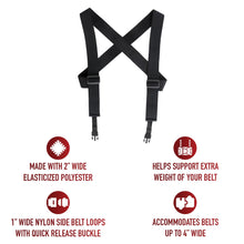 Rothco Tactical Suspenders - Comfortably Support Belt Mounted Gear for Tactical and Outdoor Activities