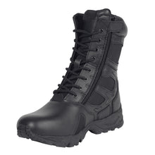 Rothco Forced Entry Deployment Boot with Side Zipper – 8 Inch Tactical Uniform Boots – Black