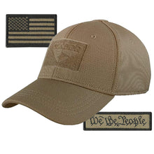 Condor Fitted Tactical Cap Bundle - We The People & USA Patches - Choose Size