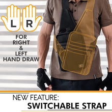 TECEUM Tactical Compact Sling Bag – CCW for Everyday – 10+ Styles – Shoulder EDC Crossbody Bag for Concealed Carry of Handgun