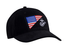 Rothco USMC Eagle, Globe and Anchor/US Flag Low Pro Cap - Patriotic Marine Corps Hat