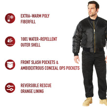 Rothco Conceal-Ops MA-1 Flight Jacket – Bomber Style Cold Weather Discrete Carry Coat