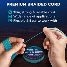 TECEUM Micro Paracord – 1.18 mm X 125 ft – Micro Utility Cord – Thin Braided Paracord Rope – Best for Crafting, DIY Projects, Fishing, Camping – Wind Chime Replacement – Survival Strong String