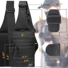 TECEUM Tactical Compact Sling Bag – CCW for Everyday – 10+ Styles – Shoulder EDC Crossbody Bag for Concealed Carry of Handgun