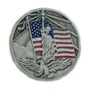 Pack of 12 / USA American Flag Statue of Liberty and Eagle Pewter