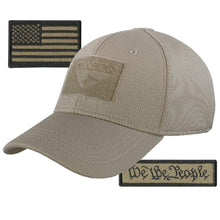 Condor Fitted Tactical Cap Bundle - We The People & USA Patches - Choose Size