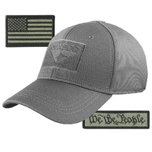 Condor Fitted Tactical Cap Bundle - We The People & USA Patches - Choose Size