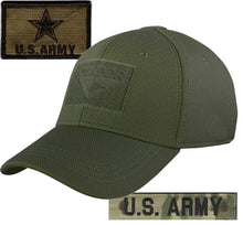 Army Patches and Condor Fitted Operator Hat Bundle