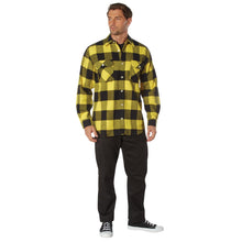 Rothco Buffalo Plaid Flannel Long Sleeve Shirt – Casual Button-Down with Heavyweight 8-oz Cotton Material