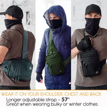 TECEUM Tactical Compact Sling Bag – CCW for Everyday – 10+ Styles – Shoulder EDC Crossbody Bag for Concealed Carry of Handgun