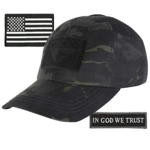 Condor Fitted Tactical Cap Bundle - in God We Trust & USA Patches - Choose Size