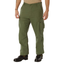 Rothco Vintage Vietnam Rip-Stop Fatigue Pants – Mens BDU Lightweight Utility Cargos