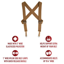 Rothco Tactical Suspenders - Comfortably Support Belt Mounted Gear for Tactical and Outdoor Activities