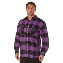 Rothco Buffalo Plaid Flannel Long Sleeve Shirt – Casual Button-Down with Heavyweight 8-oz Cotton Material