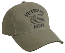 Rothco Vintage Veteran Low Profile Cap - Baseball Cap with Veteran Text and Adjustable Back