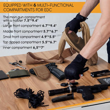 TECEUM Tactical Compact Sling Bag – CCW for Everyday – 10+ Styles – Shoulder EDC Crossbody Bag for Concealed Carry of Handgun